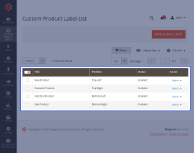 Custom Product Labels for Magento 2