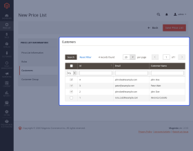 Magento 2 Pricelist