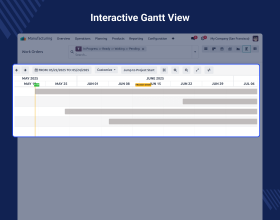 Odoo Manufacturing Gantt Native Web View