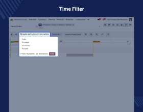 Odoo Manufacturing Gantt Native Web View