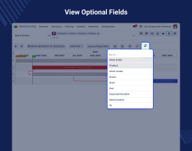 Odoo Manufacturing Gantt Native Web View