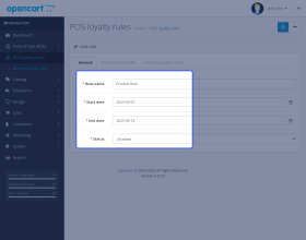 POS Loyalty Points for Opencart