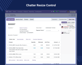 Odoo Advance Adjustable Chatter