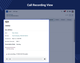 Odoo Asterisk VoIP Connector
