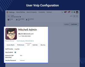 Odoo Asterisk VoIP Connector