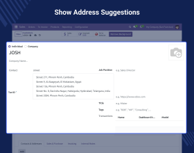 Odoo Customer Address Autocomplete