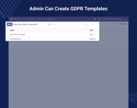 Odoo GDPR