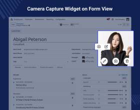 Odoo Image Capture By Camera