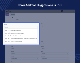 Odoo POS Address Autocomplete