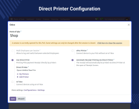 Odoo POS Direct Print