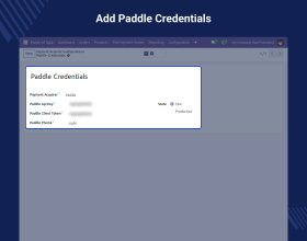 Odoo POS Paddle Payment Acquirer
