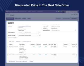 Odoo Website Subscribe and Save