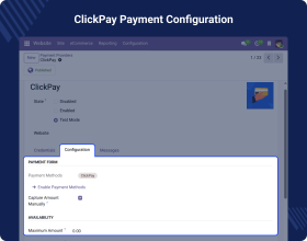 Odoo Website ClickPay Payment Acquirer