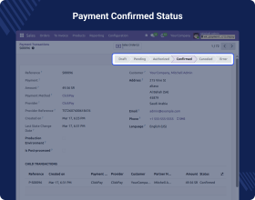 Odoo Website ClickPay Payment Acquirer