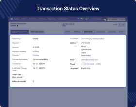 Odoo Website ClickPay Payment Acquirer