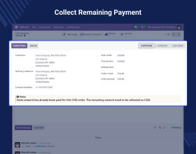 Odoo Website COD Payment Acquirer