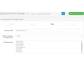 OpenCart Form Builder