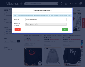 Opencart AliExpress Dropship Management Module