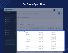 OpenCart Store Close Extension