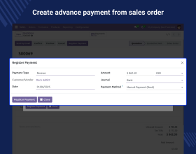   Odoo Sales Order Advance Payments 