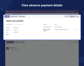   Odoo Sales Order Advance Payments 