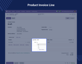 Allowed Units of Measure for Products