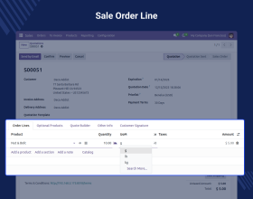 Allowed Units of Measure for Products