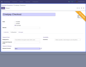 Odoo Website Cinetpay Checkout Payment Acquirer