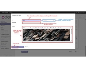 Odoo Marketplace Seller Profile Tabs