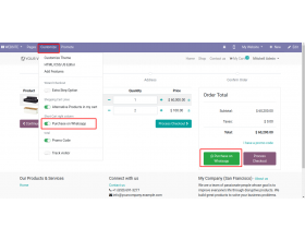 Odoo WhatsApp Shopping Bot & Order Notifications