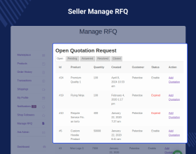 WooCommerce Multi Vendor Request for Quote Plugin