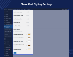 WooCommerce Save and Share Cart Plugin