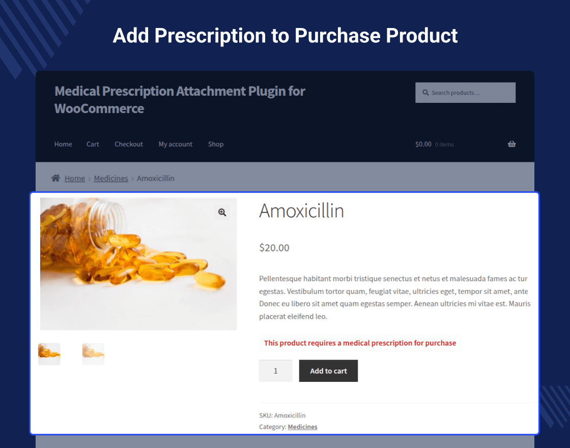 Medical Prescription Attachment for WooCommerce