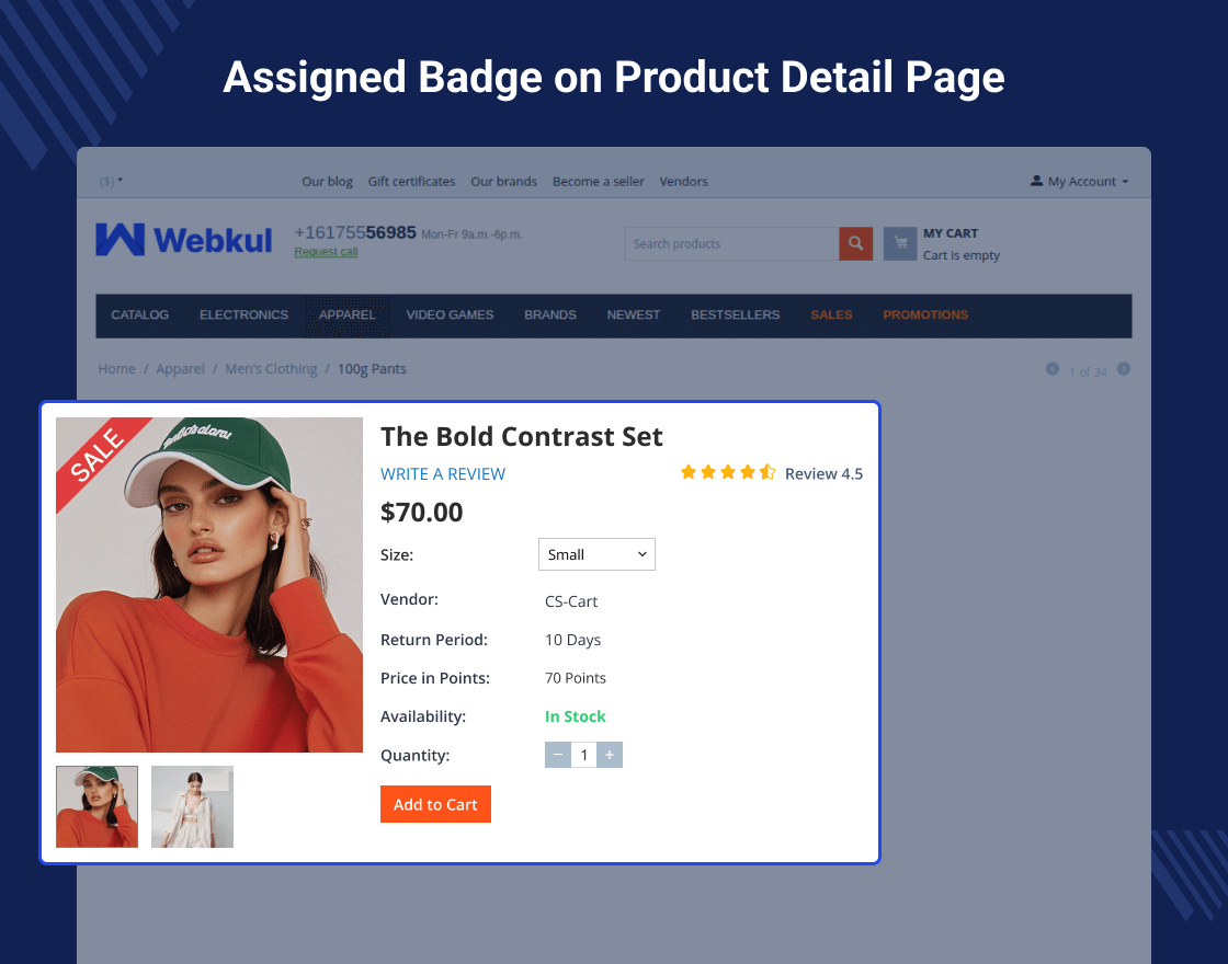 CS-Cart Product Badges