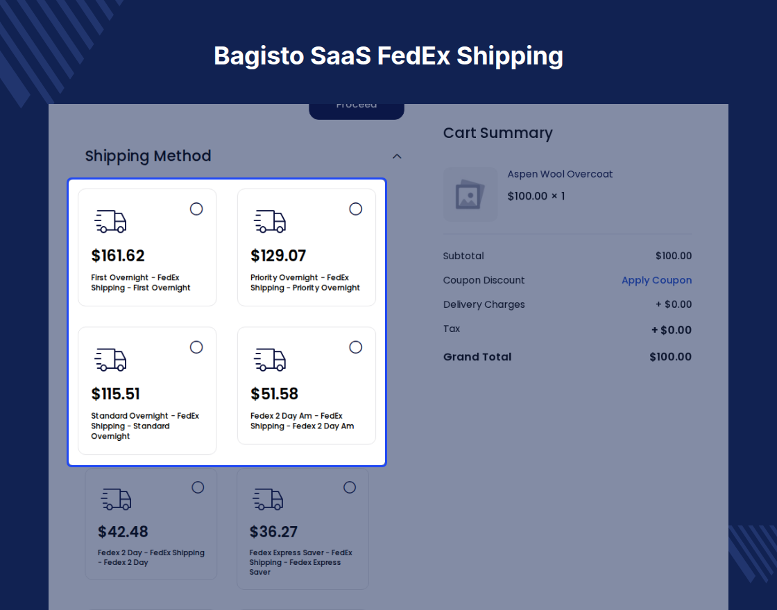 Bagisto SaaS FedEx Shipping