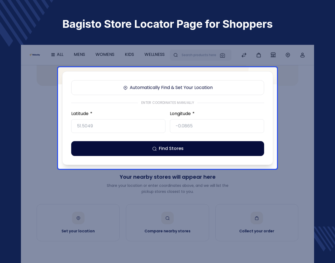 Bagisto Marketplace Store Locator