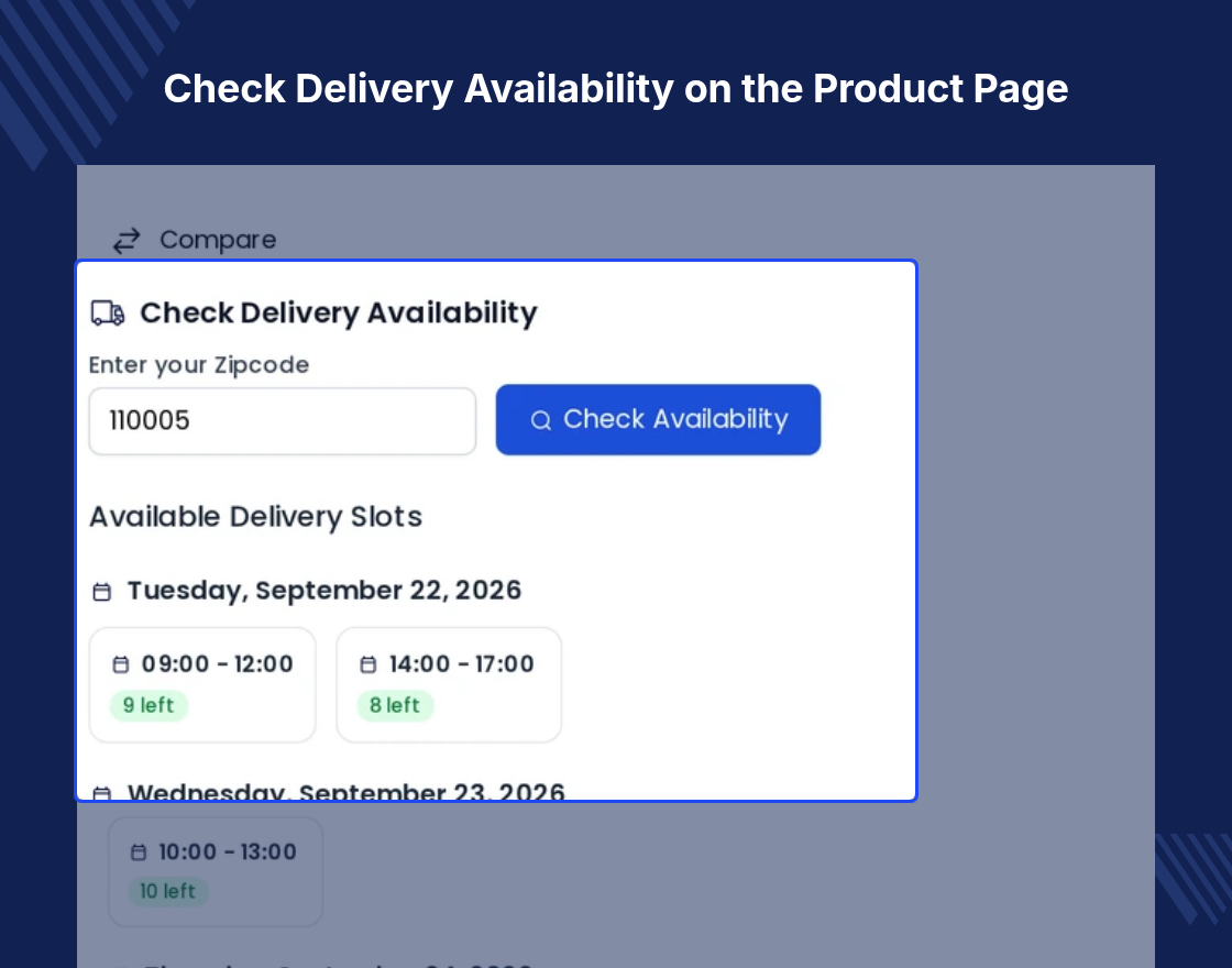Laravel eCommerce SaaS Delivery Time Slots