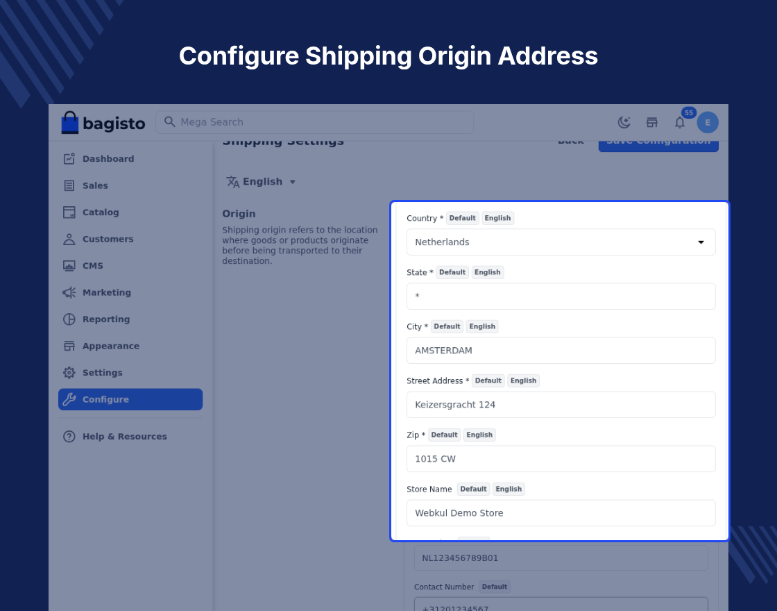 Laravel eCommerce DHL Shipping