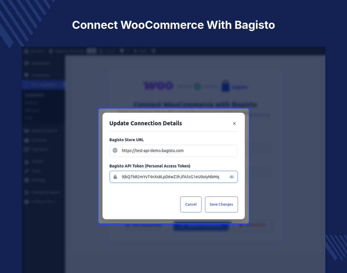 WooCommerce Bagisto Connector
