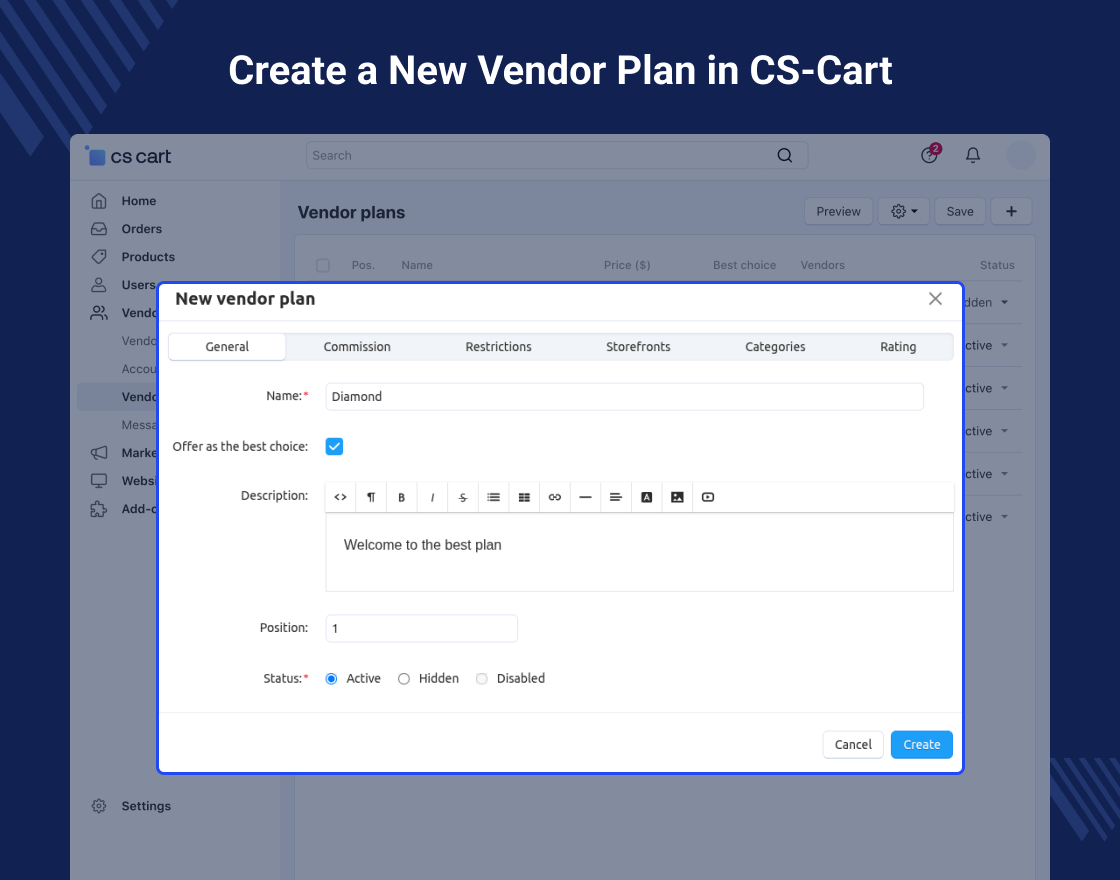 CS-Cart Plan Modification