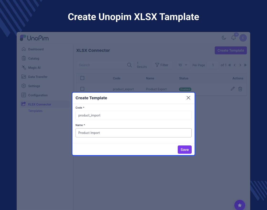 UnoPim Custom XLSX Connector
