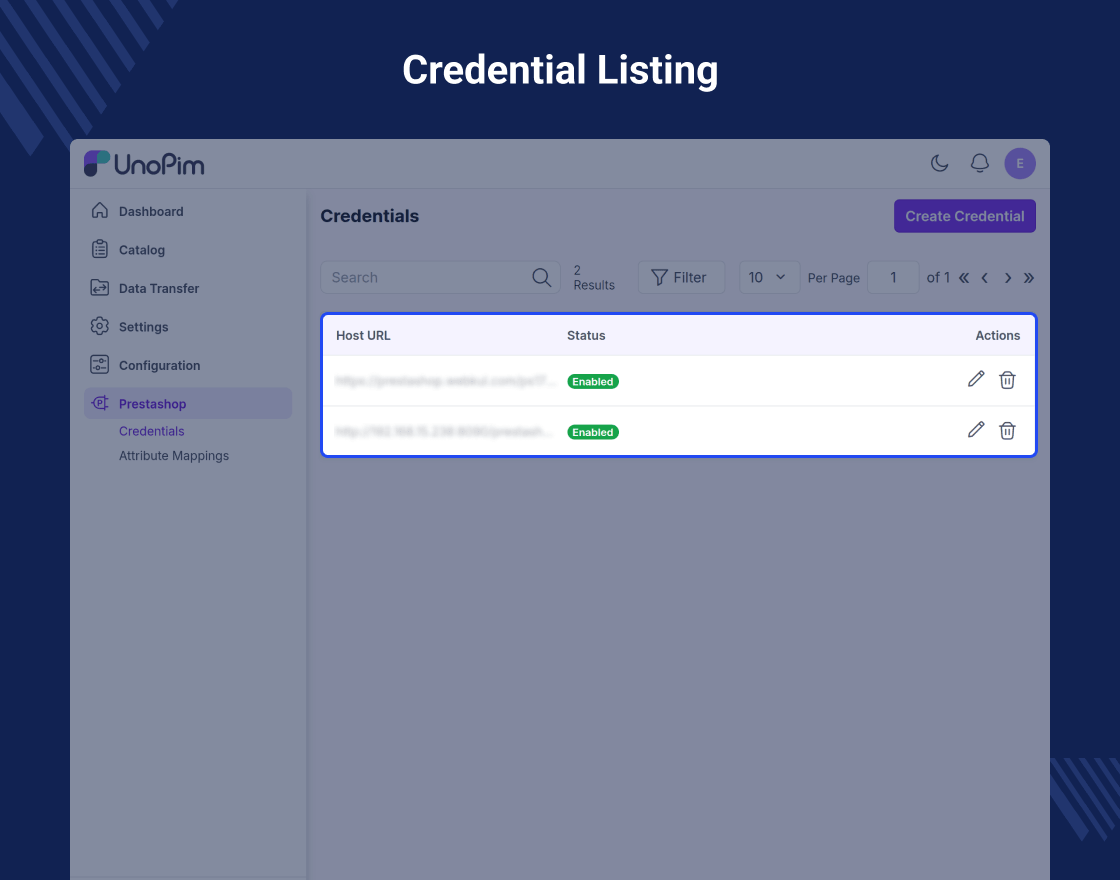 PrestaShop UnoPim Connector