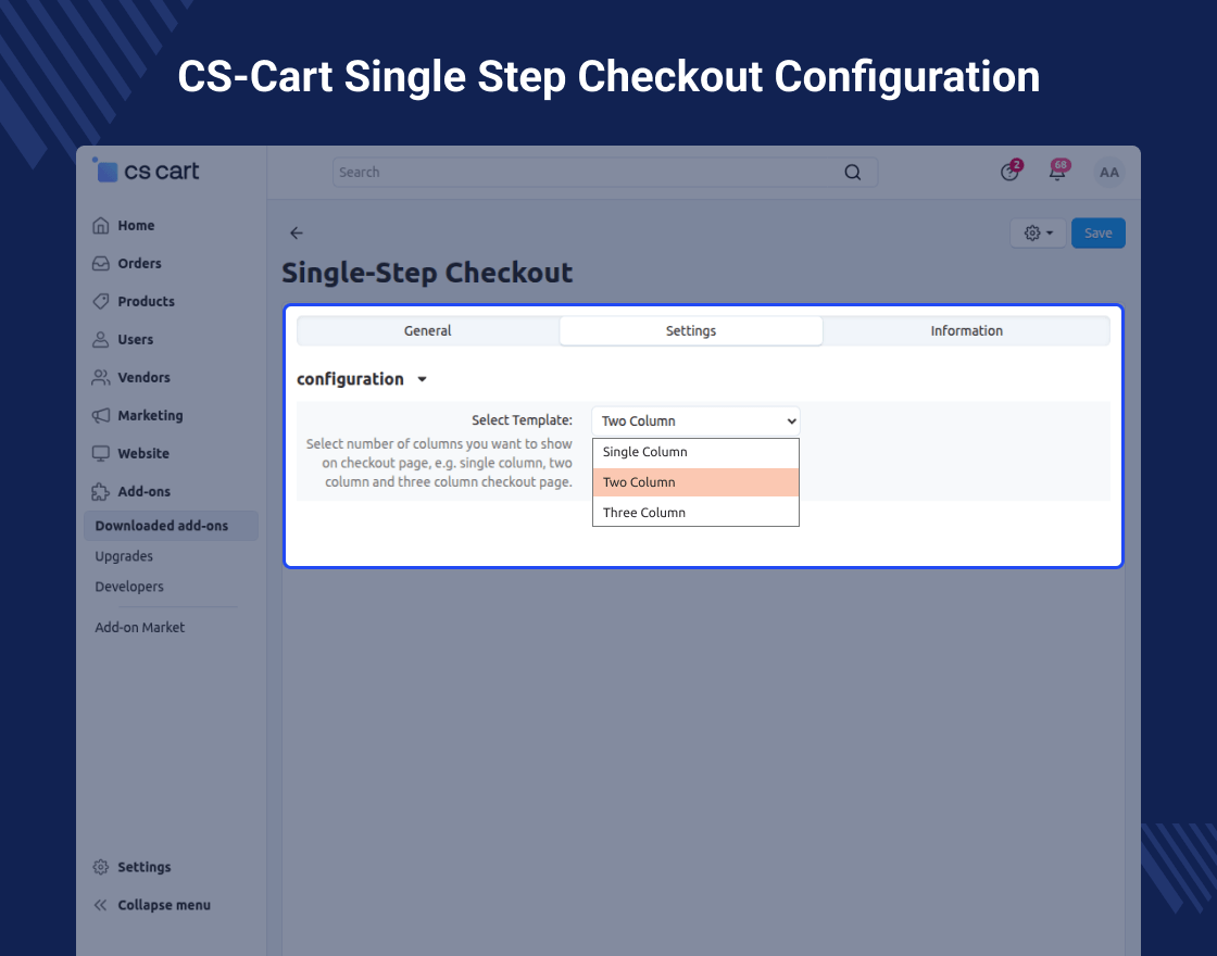 CS-Cart Single Step Checkout 