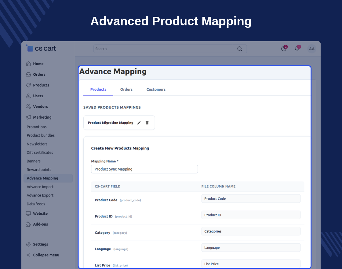 CS-Cart Advanced Import Export