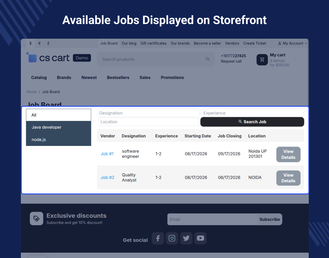 CS-Cart Job Board
