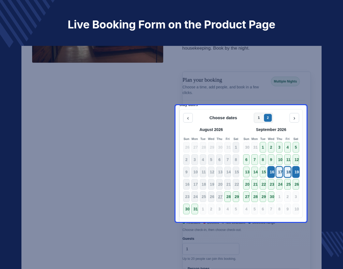 Booking and Reservation Plugin for WooCommerce