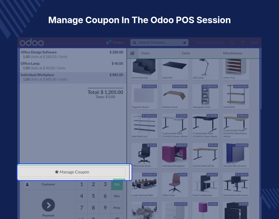 Odoo POS Coupons And Vouchers