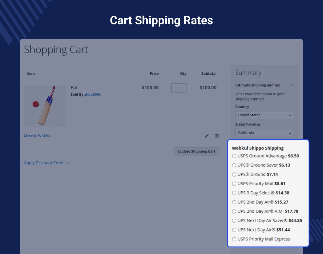 Magento 2 Marketplace Shippo Shipping