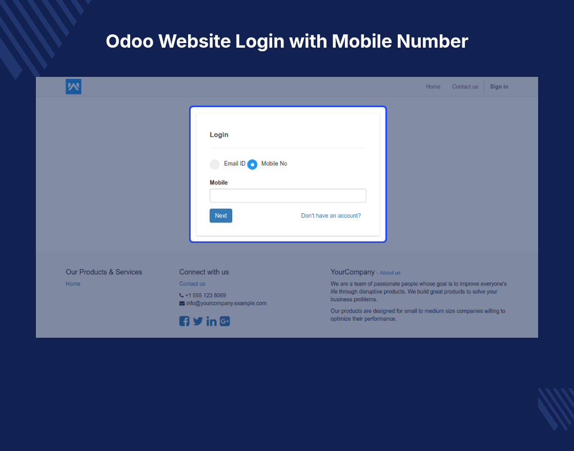 Odoo SMS OTP Authentication
