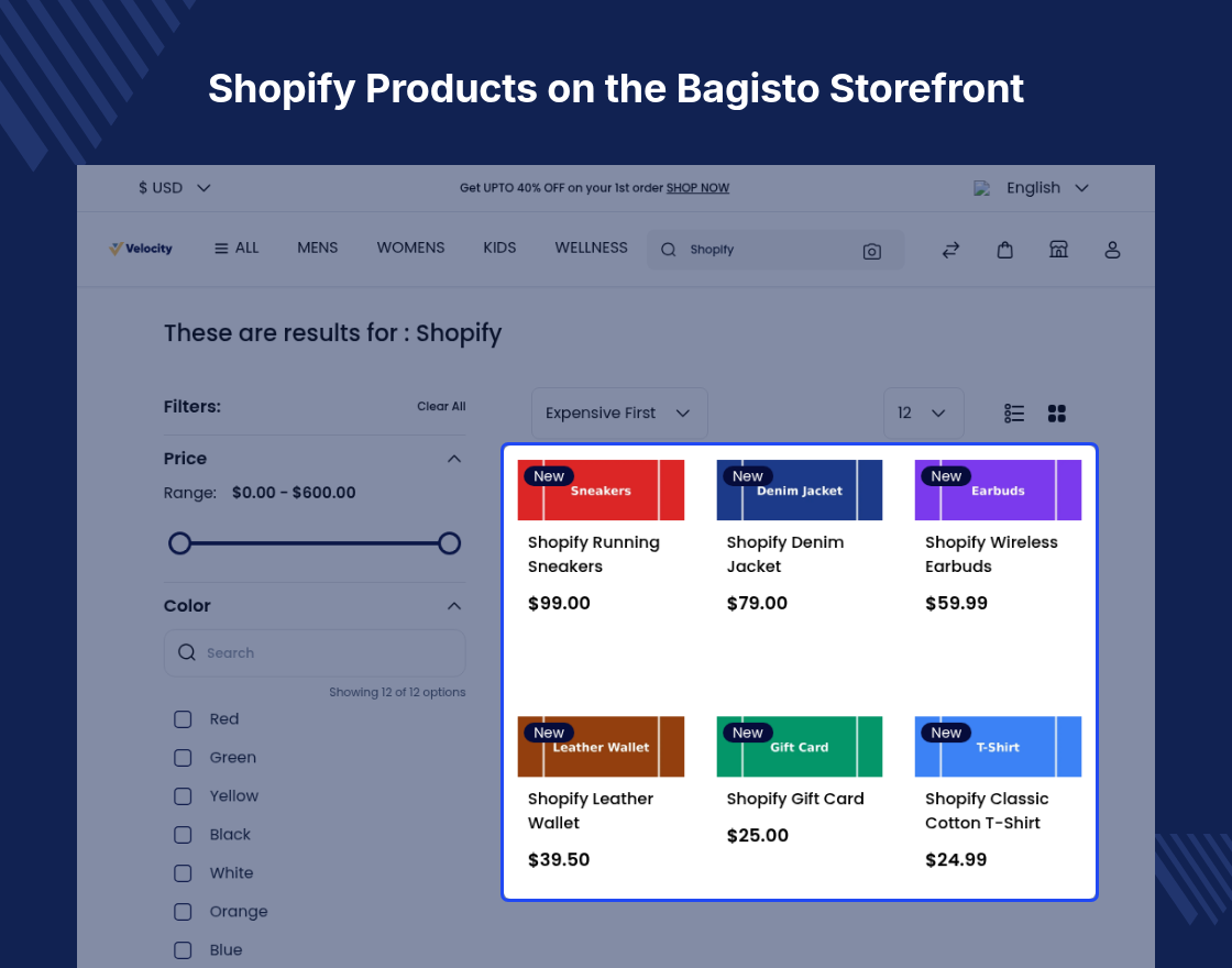 Bagisto Shopify Connector